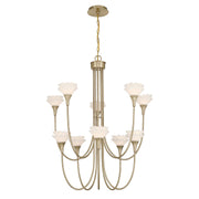 Savoy House 1-5083-10-127 Ten Light Chandelier, Noble Brass (3)
