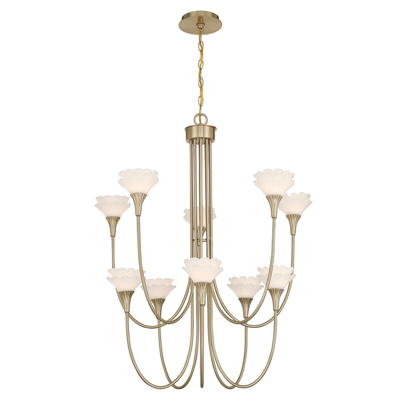 Savoy House 1-5083-10-127 Ten Light Chandelier, Noble Brass (3)