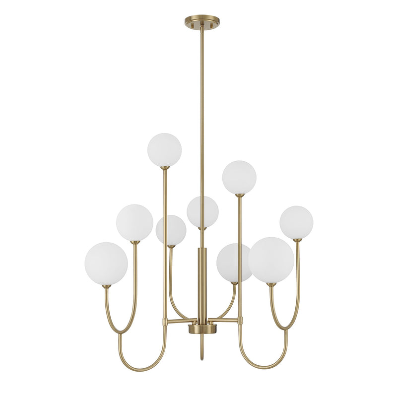 Savoy House 1-5980-9-127 Nine Light Chandelier, Noble Brass (2)