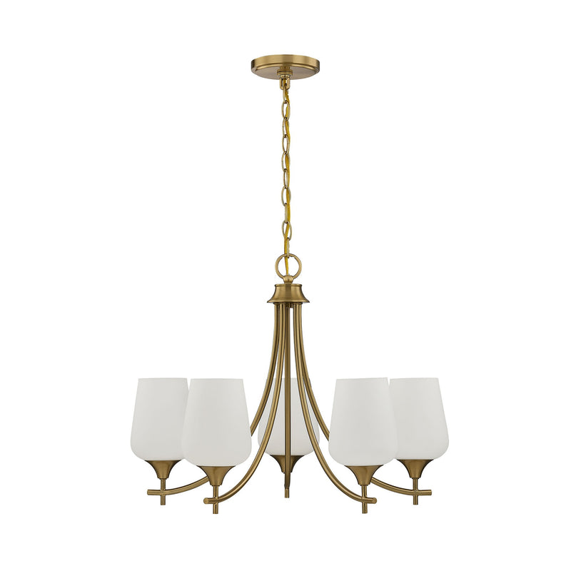 Savoy House 1-6032-5-322 Five Light Chandelier, Warm Brass (2)