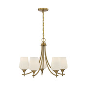 Savoy House 1-6032-5-322 Five Light Chandelier, Warm Brass (3)