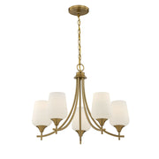 Savoy House 1-6032-5-322 Five Light Chandelier, Warm Brass (4)