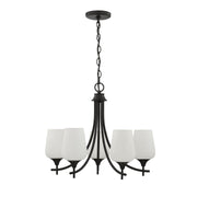 Savoy House 1-6032-5-BK Five Light Chandelier, Matte Black (2)