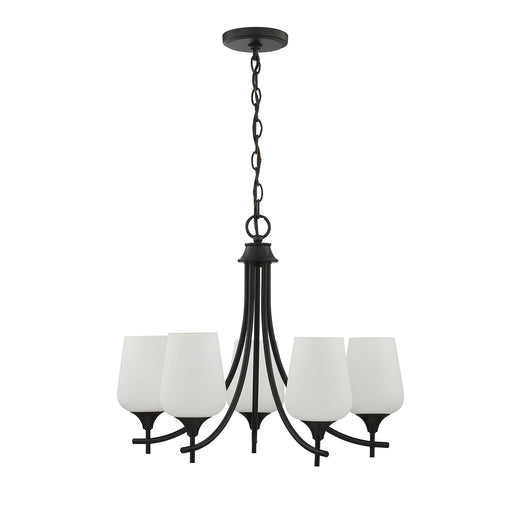 Savoy House 1-6032-5-BK Five Light Chandelier, Matte Black (2)