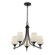 Savoy House 1-6032-5-BK Five Light Chandelier, Matte Black (3)