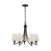 Savoy House 1-6032-5-BK Five Light Chandelier, Matte Black (5)