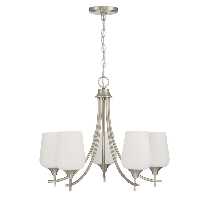Savoy House 1-6032-5-SN Five Light Chandelier, Satin Nickel (2)
