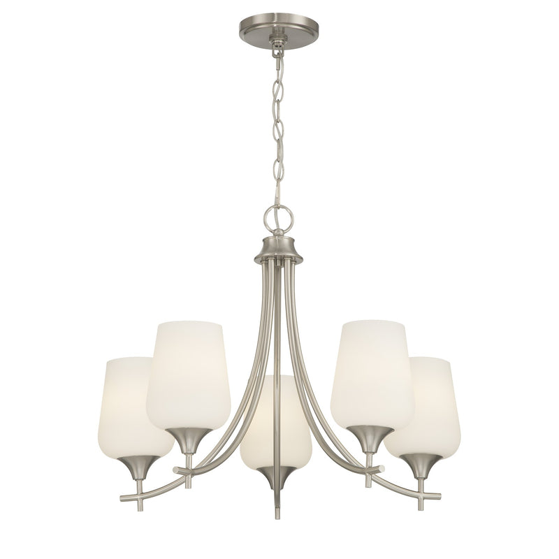 Savoy House 1-6032-5-SN Five Light Chandelier, Satin Nickel (3)