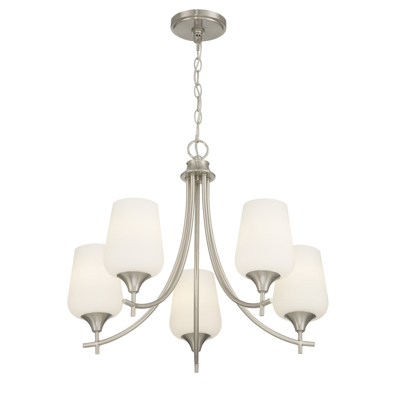 Savoy House 1-6032-5-SN Five Light Chandelier, Satin Nickel (4)