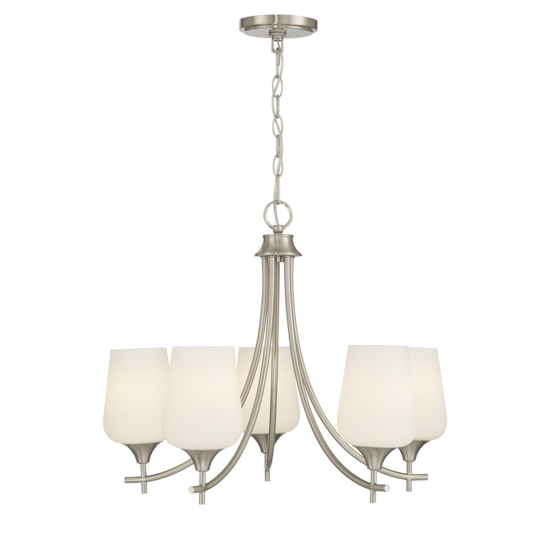Savoy House 1-6032-5-SN Five Light Chandelier, Satin Nickel (5)