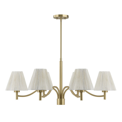 Savoy House 1-6084-6-127 Six Light Chandelier, Noble Brass (2)