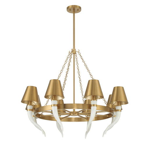 Savoy House 1-6306-8-322 Eight Light Chandelier, Warm Brass (2)