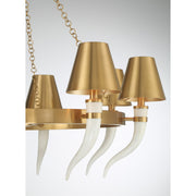 Savoy House 1-6306-8-322 Eight Light Chandelier, Warm Brass (6)