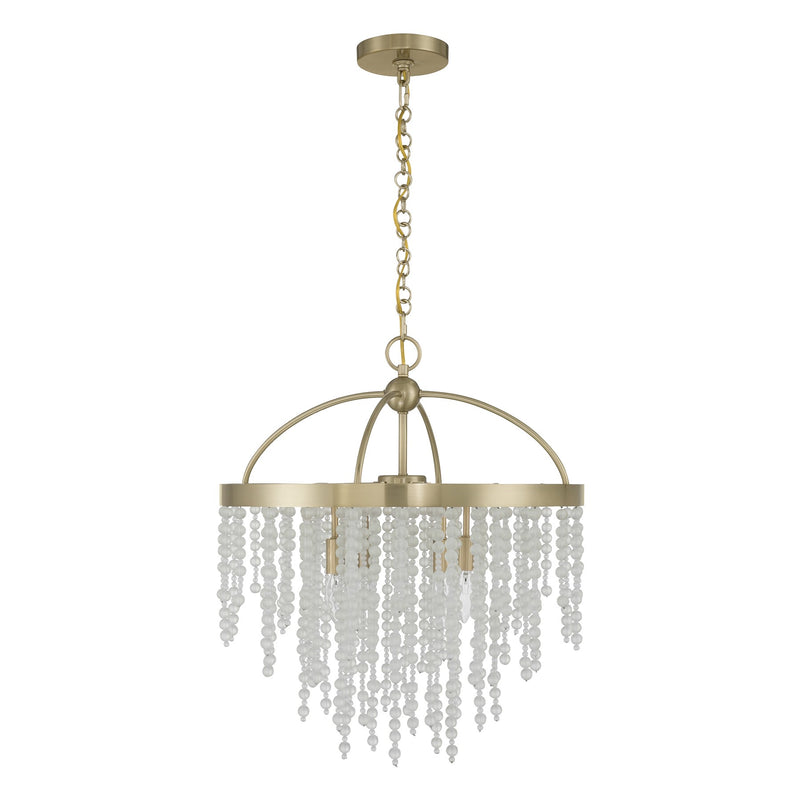 Savoy House 1-6450-4-127 Four Light Chandelier, Noble Brass (3)