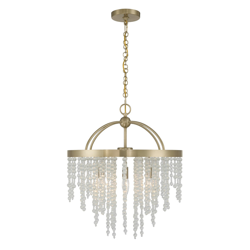 Savoy House 1-6450-4-127 Four Light Chandelier, Noble Brass (5)