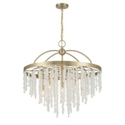 Savoy House 1-6451-8-127 Eight Light Chandelier, Noble Brass (3)