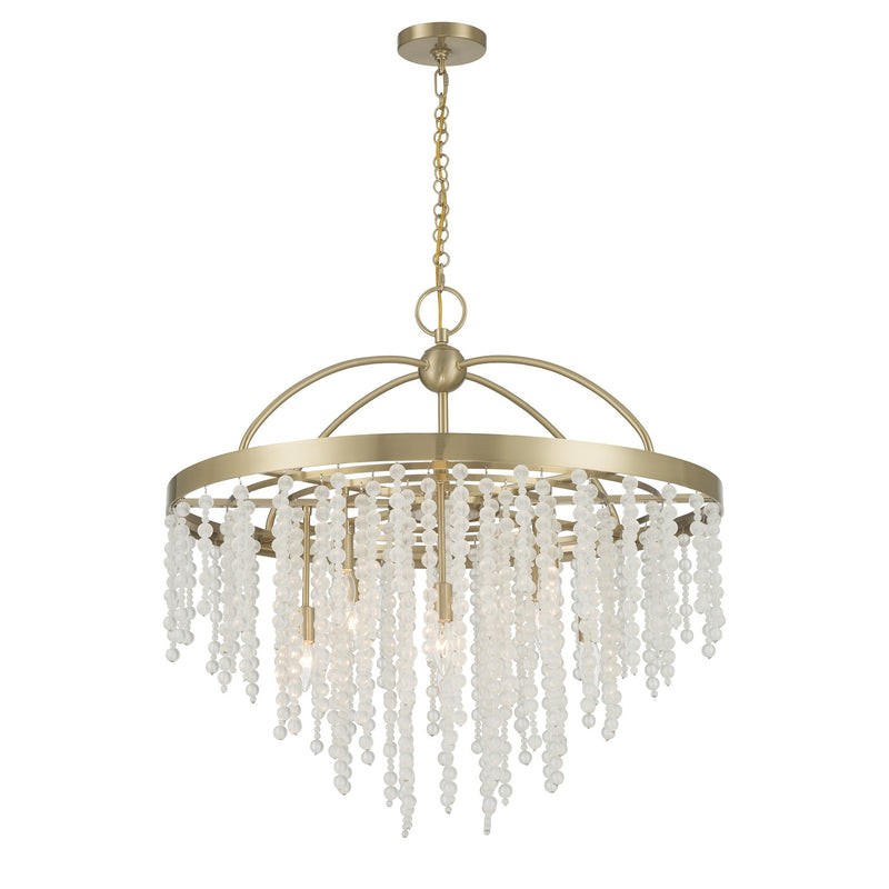 Savoy House 1-6451-8-127 Eight Light Chandelier, Noble Brass (3)
