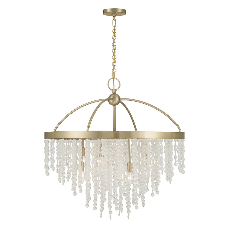 Savoy House 1-6451-8-127 Eight Light Chandelier, Noble Brass (5)