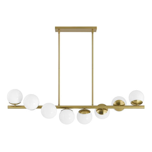 Savoy House 1-6524-8-322 Eight Light Linear Chandelier, Warm Brass (2)