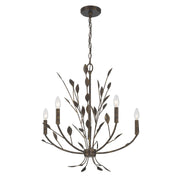Savoy House 1-6706-5-334 Five Light Chandelier, Enchanted Bronze (3)