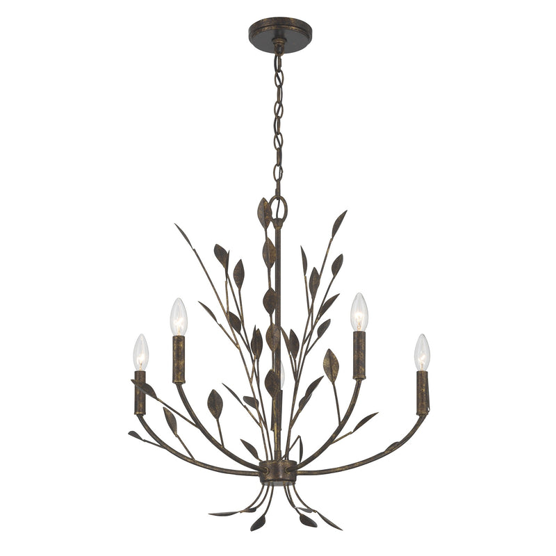 Savoy House 1-6706-5-334 Five Light Chandelier, Enchanted Bronze (3)