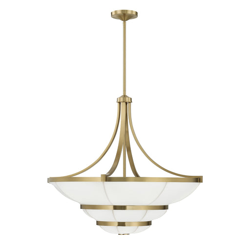 Savoy House 1-9152-4-322 Four Light Chandelier, Warm Brass (2)