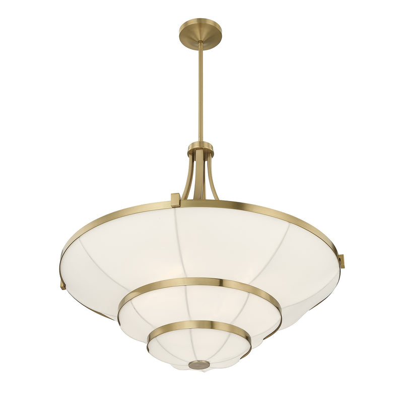 Savoy House 1-9152-4-322 Four Light Chandelier, Warm Brass (4)