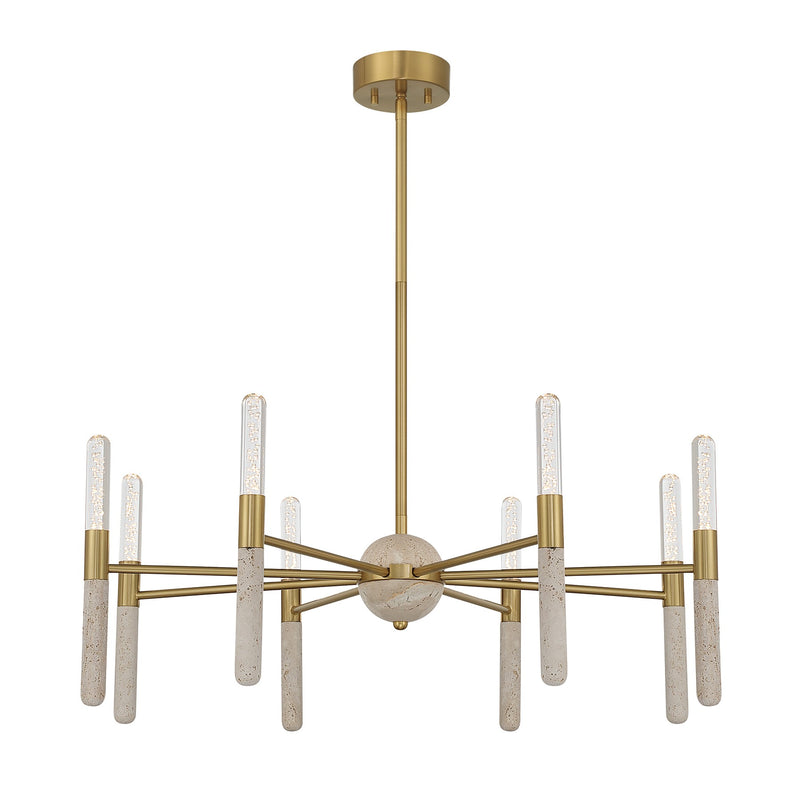 Savoy House 1-9716-8-322 LED Chandelier, Warm Brass (3)