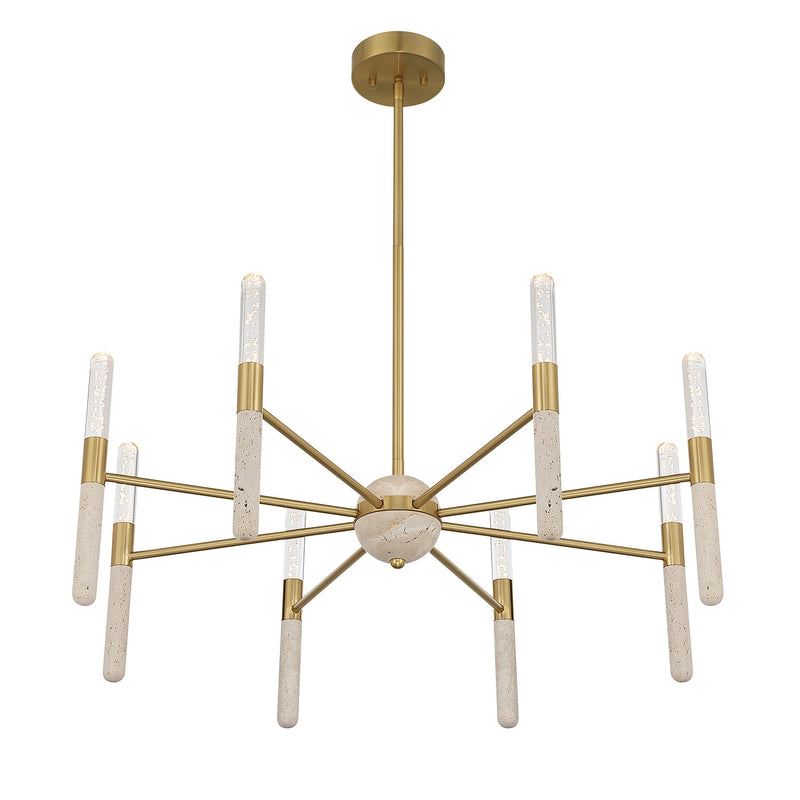 Savoy House 1-9716-8-322 LED Chandelier, Warm Brass (4)