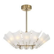 Savoy House 32-FD-465-127 12 Light Fan D'Lier, Noble Brass (2)