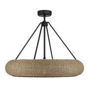 Savoy House 40-FD-8302-89 Six Light Fan D'Lier, Matte Black (2)