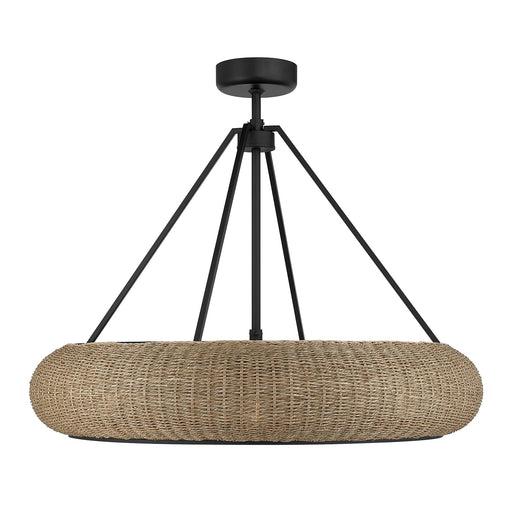 Savoy House 40-FD-8302-89 Six Light Fan D'Lier, Matte Black (2)