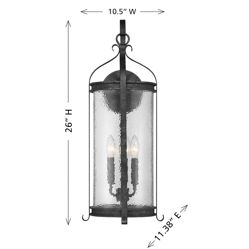 Savoy House 5-112-337 Three Light Outdoor Wall Lantern, Iron Oxide (6)