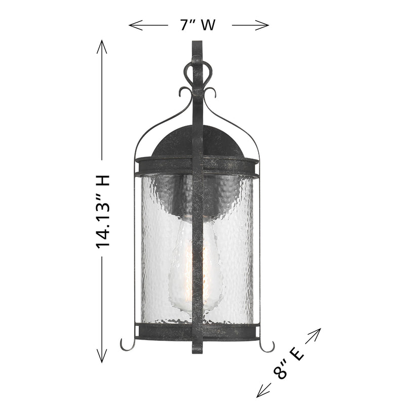 Savoy House 5-114-337 One Light Outdoor Wall Lantern, Iron Oxide (6)