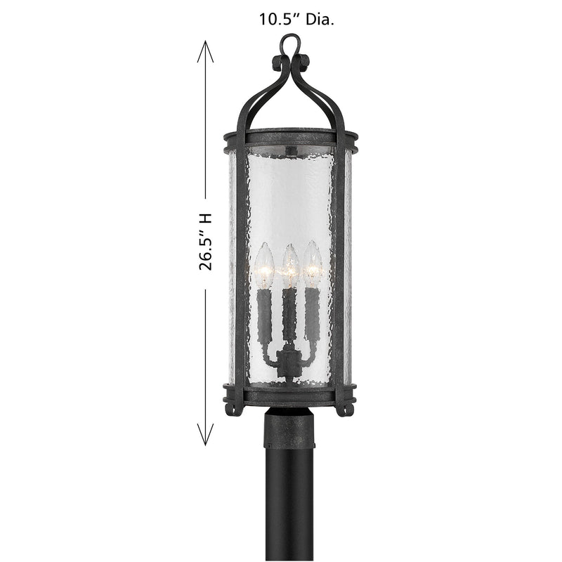 Savoy House 5-115-337 Three Light Outdoor Post Lantern, Iron Oxide (6)