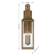 Savoy House 5-222-273 Two Light Outdoor Wall Lantern, Atlas Bronze (5)