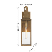 Savoy House 5-223-273 One Light Outdoor Wall Lantern, Atlas Bronze (6)
