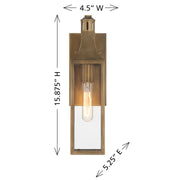Savoy House 5-224-273 One Light Outdoor Wall Lantern, Atlas Bronze (6)