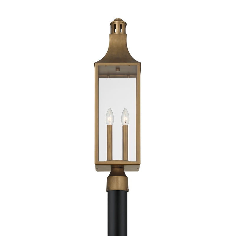 Savoy House 5-225-273 Two Light Outdoor Post Lantern, Atlas Bronze (5)