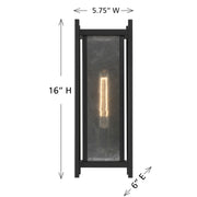 Savoy House 5-3804-BK One Light Outdoor Wall Lantern, Matte Black (6)