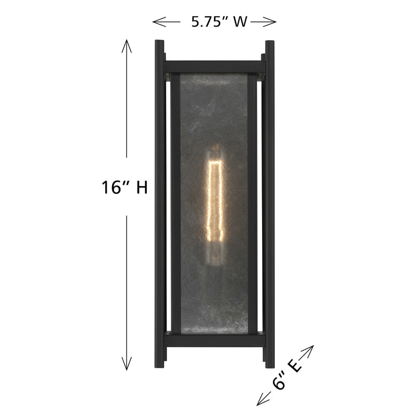 Savoy House 5-3804-BK One Light Outdoor Wall Lantern, Matte Black (6)