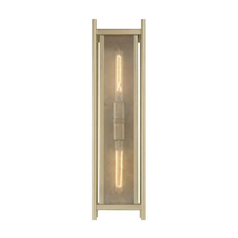 Savoy House 5-3805-344 Two Light Outdoor Wall Lantern, Serene Brass (3)