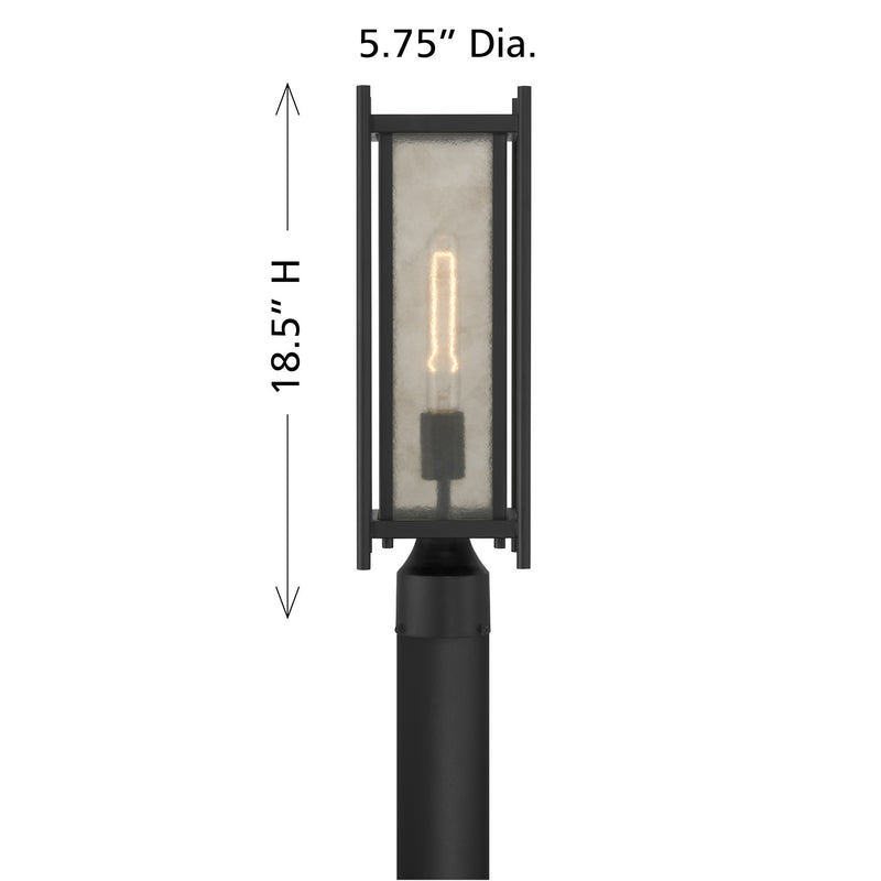 Savoy House 5-3807-BK One Light Outdoor Post Lantern, Matte Black (6)