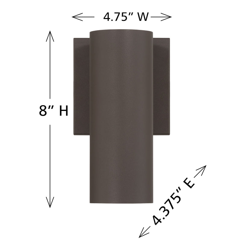 Savoy House 5-CYL-1-5CCT-BZ LED Outdoor Wall Lantern, Bronze (6)