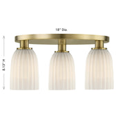 Savoy House 6-1247-3-127 Three Light Flush Mount, Noble Brass (6)