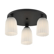 Savoy House 6-1247-3-89 Three Light Flush Mount, Matte Black (3)