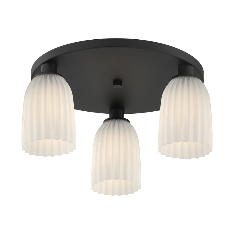 Savoy House 6-1247-3-89 Three Light Flush Mount, Matte Black (3)