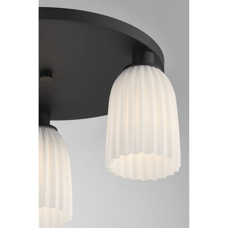 Savoy House 6-1247-3-89 Three Light Flush Mount, Matte Black (5)