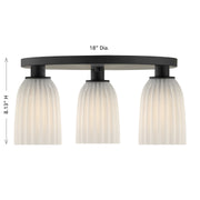 Savoy House 6-1247-3-89 Three Light Flush Mount, Matte Black (6)