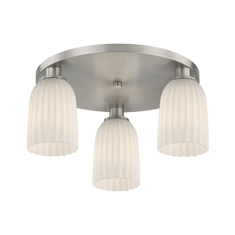 Savoy House 6-1247-3-SN Three Light Flush Mount, Satin Nickel (3)
